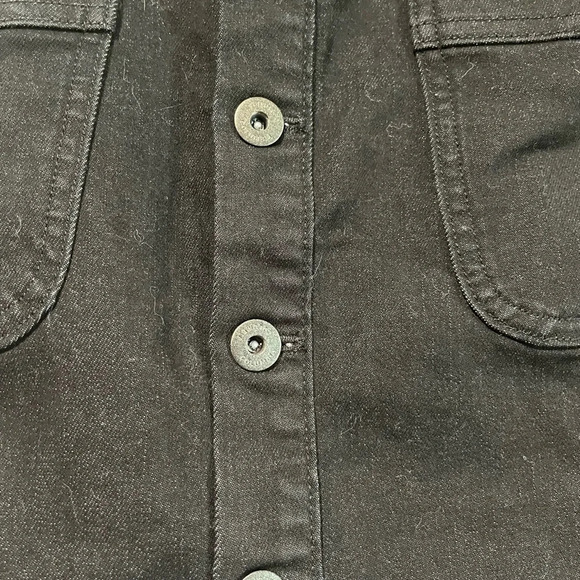 Columbia  Women’s Black Denim Button-Front Skirt - Size 8 - Picture 6 of 12